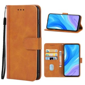 For Huawei Enjoy 10 Plus Leather Phone Case(Brown) (OEM)