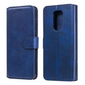 For Motorola Moto G9 Play Classic Calf Texture PU + TPU Horizontal Flip Leather Case, with Holder & Card Slots & Wallet(Blue) (OEM)