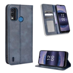 For Nokia G11 Plus Magnetic Buckle Retro Texture Leather Phone Case(Blue) (OEM)