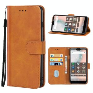 Leather Phone Case For Kyocera Gratina KYV48(Brown) (OEM)