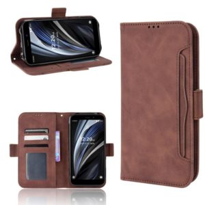 For Oukitel WP12 / WP12 Pro Skin Feel Calf Texture Card Slots Leather Phone Case(Brown) (OEM)