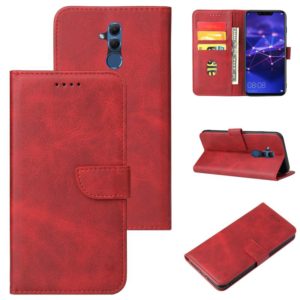 For Huawei Mate 20 Lite Calf Texture Buckle Horizontal Flip Leather Case with Holder & Card Slots & Wallet(Red) (OEM)