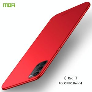 For OPPO Reno4 MOFI Frosted PC Ultra-thin Hard Case(Red) (MOFI) (OEM)