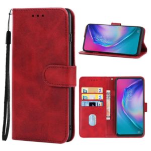 Leather Phone Case For TECNO Camon 15 Premier(Red) (OEM)