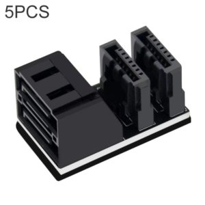 5 PCS Motherboard SATA 7Pin Dual Interface, Model:PH572 90 Degree (OEM)