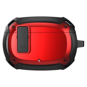 Bumblebee Armor Earphone Protective Case with Switch & Hook For Beats Studio Buds(Black + Red) (OEM)