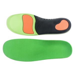 JH-209 Thicken Shock-absorbing Breathable and Comfortable Insole, Size: S 39-40(Green Orange + bk Mesh Cloth) (OEM)