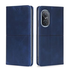 For Huawei Nova 9 SE 4G Cow Texture Magnetic Horizontal Flip Leather Phone Case(Blue) (OEM)