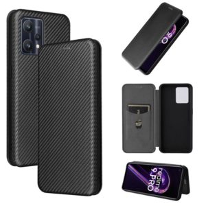 For OnePlus Nord CE 2 Lite 5G Carbon Fiber Texture Flip Leather Phone Case(Black) (OEM)