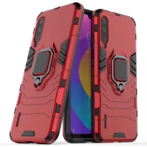 PC + TPU Shockproof Protective Case with Magnetic Ring Holder for Xiaomi Mi CC9 / A3 Lite(Red) (OEM)