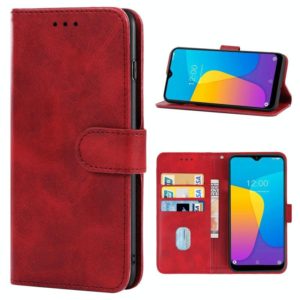 Leather Phone Case For Doogee Y8C / X90(Red) (OEM)