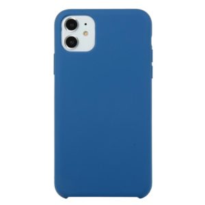 For iPhone 11 Solid Color Solid Silicone Shockproof Case(Cobalt Blue) (OEM)