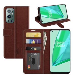 For OnePlus 9 Pro R64 Texture Single Horizontal Flip Protective Case with Holder & Card Slots & Wallet& Photo Frame(Brown) (OEM)