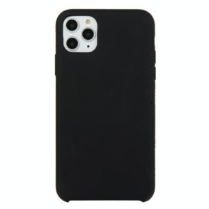For iPhone 11 Pro Max Solid Color Solid Silicone Shockproof Case(Black) (OEM)