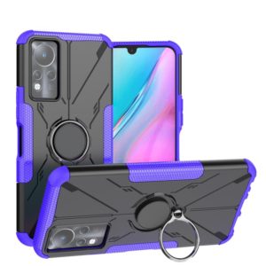 For Infinix Note 11 Armor Bear Shockproof PC + TPU Phone Case(Purple) (OEM)