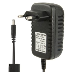EU Plug AC 100-240V to DC 6V 2A Power Adapter, Tips: 5.5 x 2.1mm, Cable Length: 1.1m(Black) (OEM)