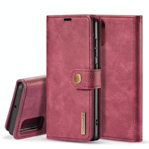 For Galaxy A71 DG.MING Crazy Horse Texture Flip Detachable Magnetic Leather Case with Holder & Card Slots & Wallet(Red) (DG.MING) (OEM)