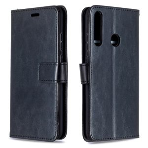 For Huawei P40 Lite E Crazy Horse Texture Horizontal Flip Leather Case with Holder & Card Slots & Wallet & Photo Frame(Black) (OEM)