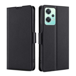 For OnePlus Nord CE 2 Lite 5G Ultra-thin Voltage Side Buckle Horizontal Flip Leather Phone Case(Black) (OEM)