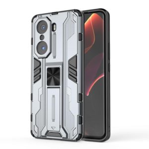 For Honor 60 Pro Supersonic PC + TPU Phone Case with Holder(Grey) (OEM)
