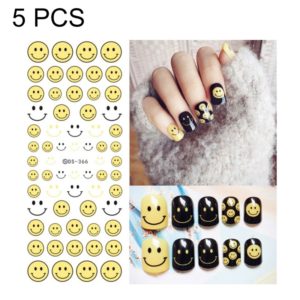 DS358-366 5 PCS 9 Patterns DIY Design Beauty Water Transfer Harajuku Nails Art Sticker Nail Art Decoration Accessories, Random Color Delivery, Without Nails (OEM)