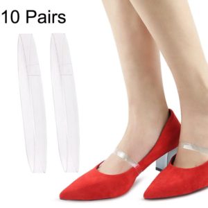 10 Pairs Invisible Transparent High Heels Anti-drop Laces(Transparent) (OEM)
