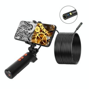 F280 8mm 1080P IP68 Waterproof Dual Camera WiFi Digital Endoscope, Length:5m Hard Cable(Black) (OEM)