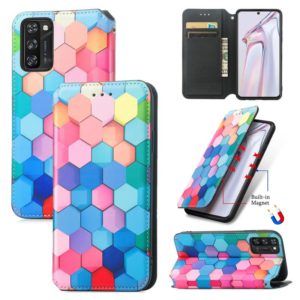 For Blackview A100 Colorful Magnetic Horizontal Flip PU Leather Case with Holder & Card Slot & Wallet(Colorful Cube) (OEM)