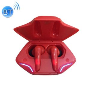 TWS-G11 Bluetooth 5.0 Low Latency TWS Stereo Gaming Earphone with Cool LED(Red) (OEM)