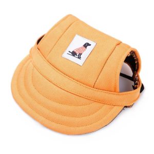 Pet Accessories Adjustment Buckle Baseball Cap, Size: M(Orange) (OEM)