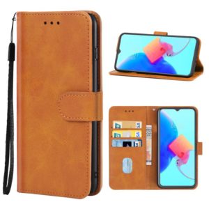 Leather Phone Case For Tecno Spark 8P(Brown) (OEM)