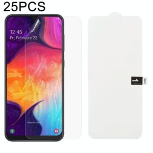 25 PCS Soft Hydrogel Film Full Cover Front Protector with Alcohol Cotton + Scratch Card for Galaxy A40 (OEM)