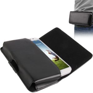 Wallet Style Hard Leather Case with Belt Clip for iPhone 8 & 7 / iPhone 6, Galaxy S IV / i9500(Black) (OEM)