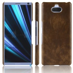 Shockproof Litchi Texture PC + PU Case for Sony Xperia 10 (Brown) (OEM)