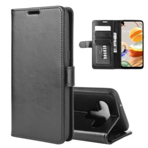 For LG K61 R64 Texture Single Horizontal Flip Protective Case with Holder & Card Slots & Wallet& Photo Frame(Black) (OEM)