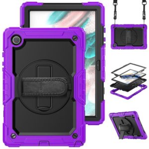 For Samsung Galaxy Tab A8 10.5 2021 X200 / X205 Silicone + PC Tablet Case(Black + Purple) (OEM)