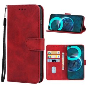 Leather Phone Case For Infinix Zero 8i(Red) (OEM)