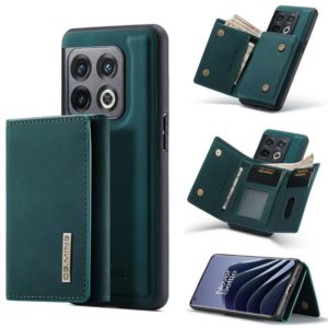 For OnePlus 10 Pro DG.MING M1 Series 3-Fold Multi Card Wallet + Magnetic Phone Case(Green) (DG.MING) (OEM)