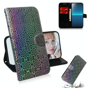 For Sony Xperia L4 Solid Color Colorful Magnetic Buckle Horizontal Flip PU Leather Case with Holder & Card Slots & Wallet & Lanyard(Silver) (OEM)