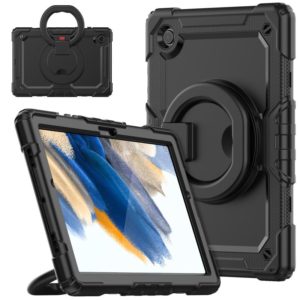 For Samsung Galaxy Galaxy Tab A8 Bracelet Holder Silicone + PC Tablet Case(Black) (OEM)