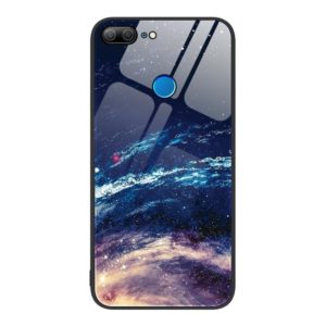 For Honor 9 Lite Colorful Painted Glass Phone Case(Starry Sky) (OEM)