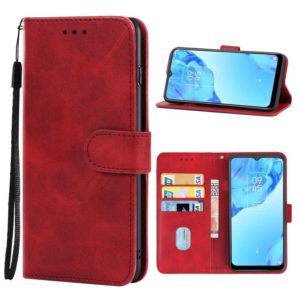 Leather Phone Case For TCL 20B(Red) (OEM)