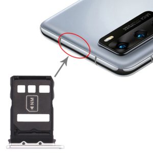 SIM Card Tray + NM Card Tray for Huawei P40 (Silver) (OEM)
