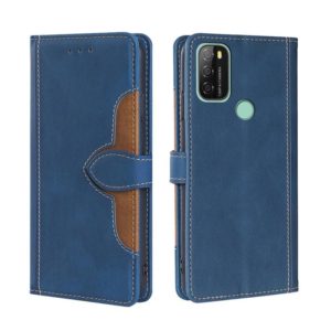 For Blackview A70 Skin Feel Straw Hat Magnetic Buckle Leather Phone Case(Blue) (OEM)