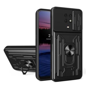 For Nokia G10 Sliding Camshield Card Phone Case(Black) (OEM)