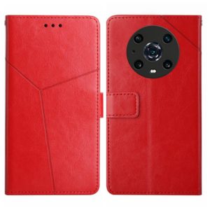 For Honor Magic4 Pro Y Stitching Horizontal Flip Leather Phone Case(Red) (OEM)