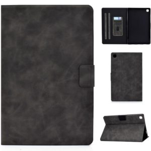 For Samsung Galaxy Tab A7 (2020) T500 Cowhide Texture Horizontal Flip Leather Case with Holder & Card Slots & Sleep / Wake-up(Grey) (OEM)