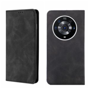 For Honor Magic3 Pro Skin Feel Magnetic Horizontal Flip Leather Phone Case(Black) (OEM)