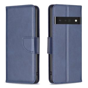 For Google Pixel 7 Pro 5G Lambskin Texture Leather Phone Case(Blue) (OEM)