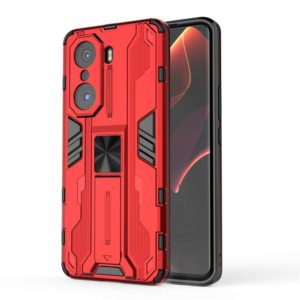For Honor 60 Pro Supersonic PC + TPU Phone Case with Holder(Red) (OEM)